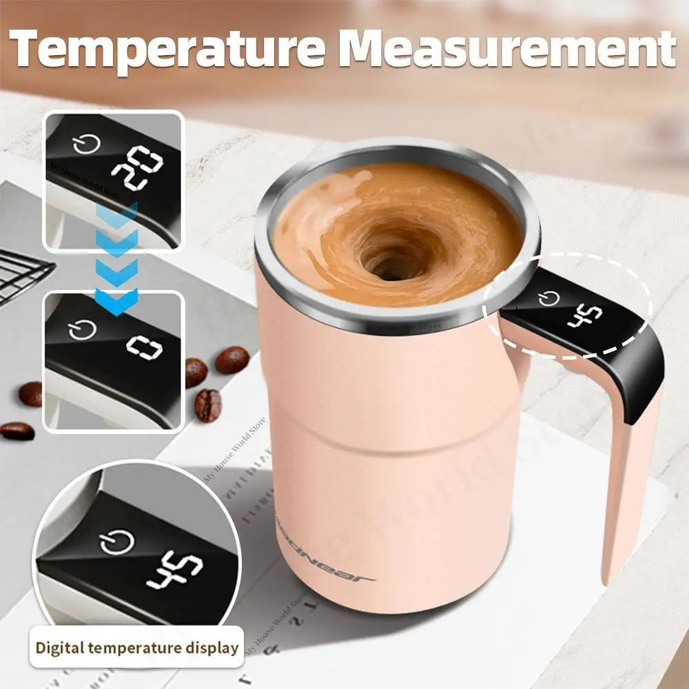 Self-Stirring Magnetic Cup | Automatic Mixing Mug for Hot Drinks