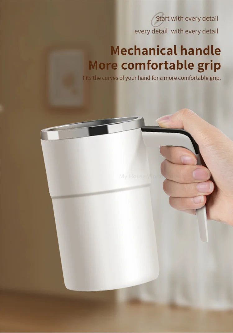Self-Stirring Magnetic Cup | Automatic Mixing Mug for Hot Drinks