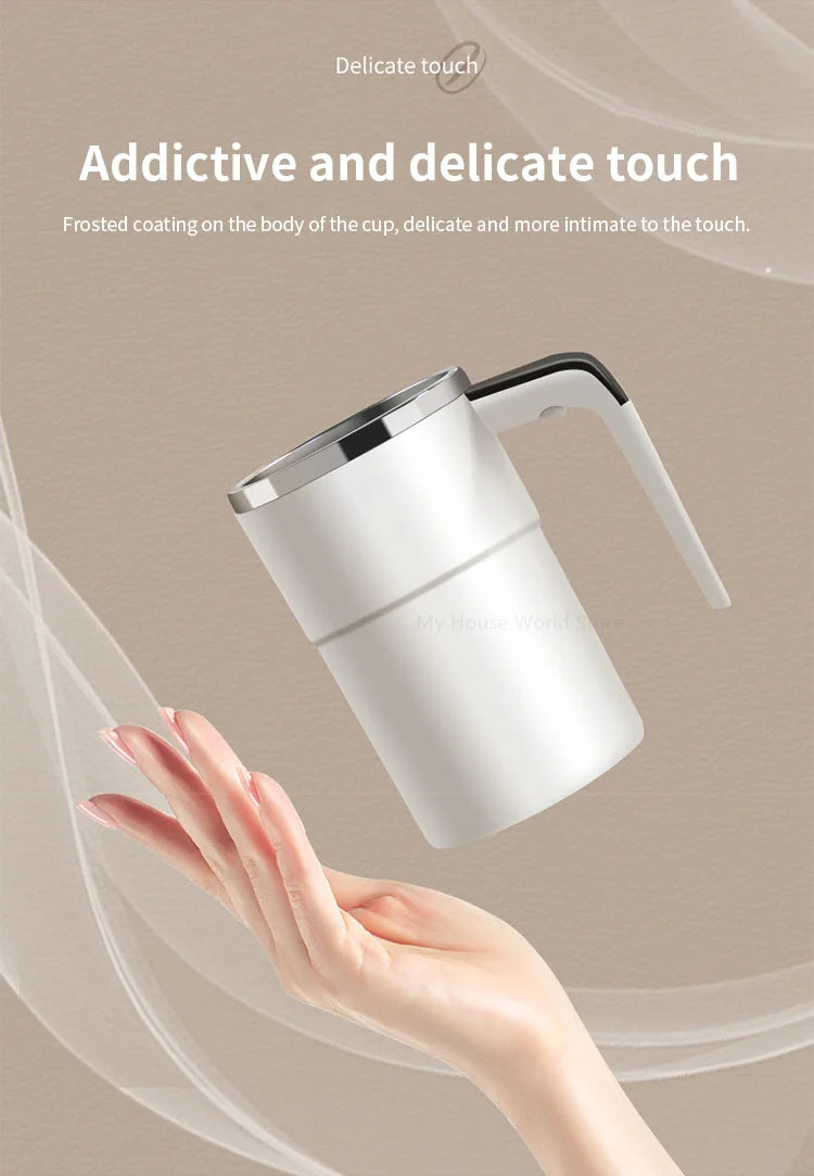 Self-Stirring Magnetic Cup | Automatic Mixing Mug for Hot Drinks