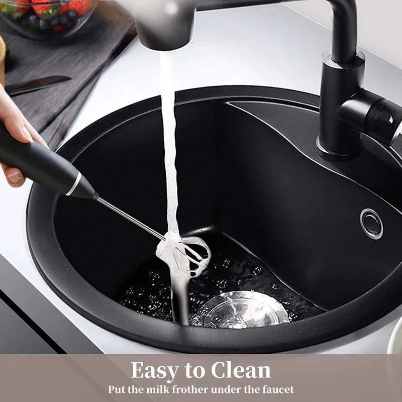 Portable Electric Milk Frother | Handheld Foam Maker for Coffee and Latte