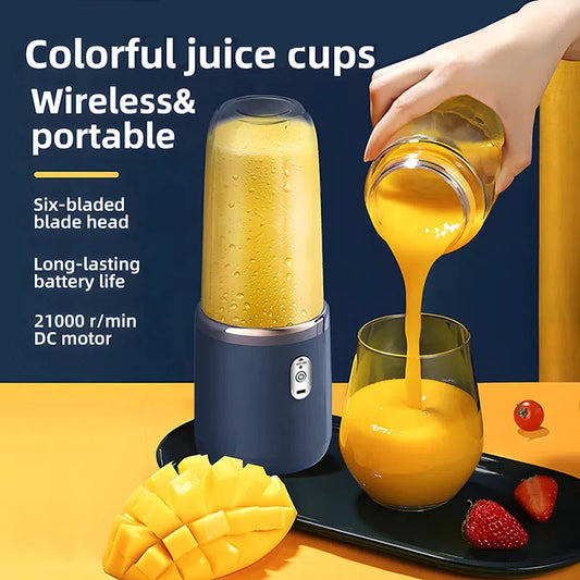 Portable Electric Fruit Juicer with USB Rechargeable Battery | Mini Blender for Smoothies