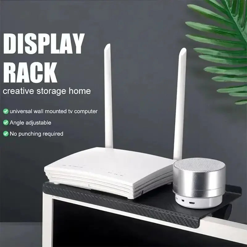 Stylish Wall Storage Shelf | Space-Saving Stand for Router and Electronics
