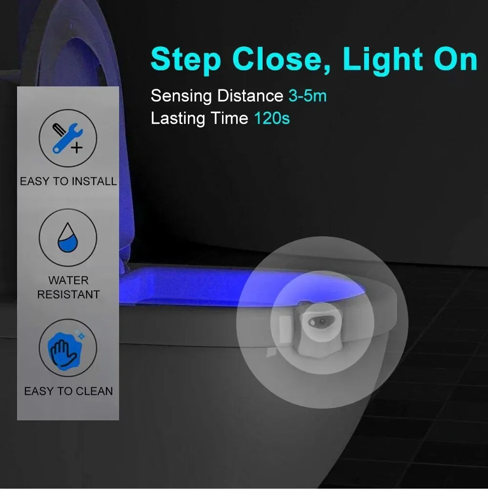 Wireless LED Sensor Night Light RGB 8 Colors