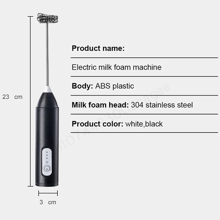 Cordless Electric Hand Mixer | Portable USB Rechargeable Blender for Kitchen