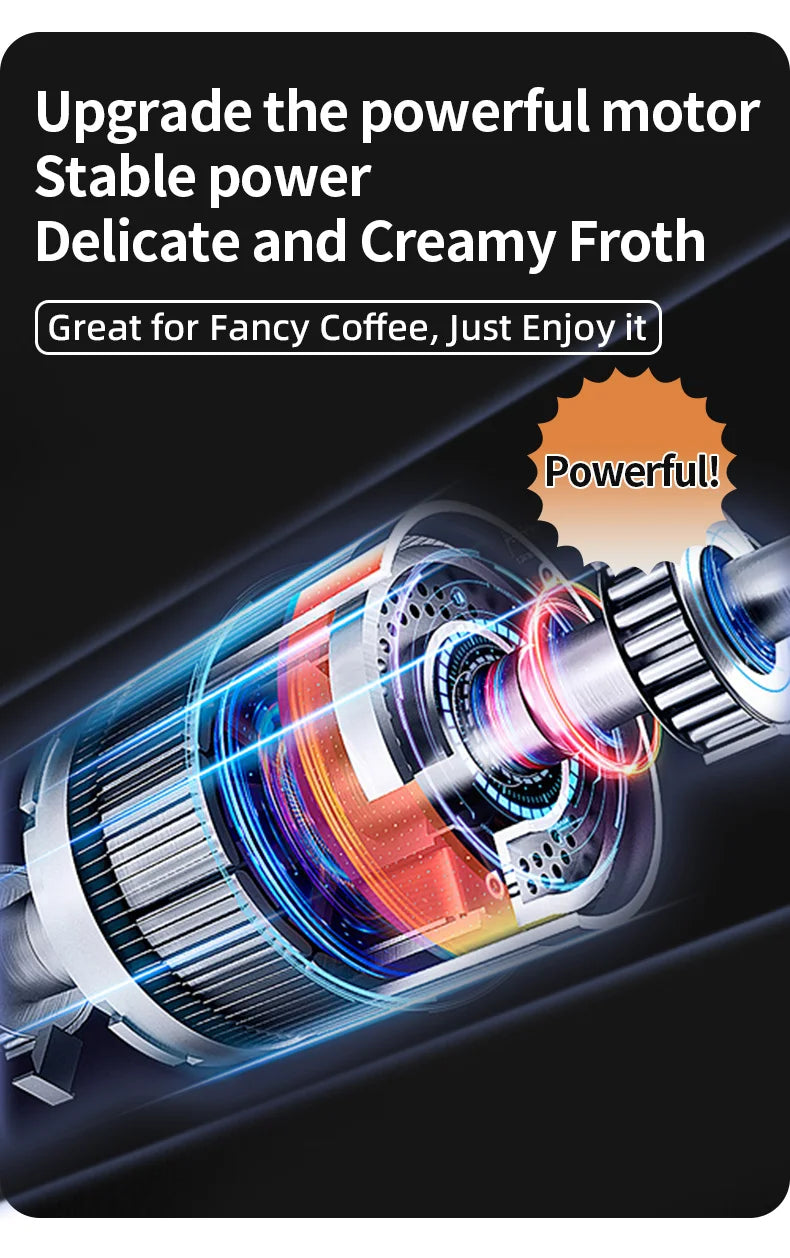 Cordless Electric Hand Mixer | Portable USB Rechargeable Blender for Kitchen