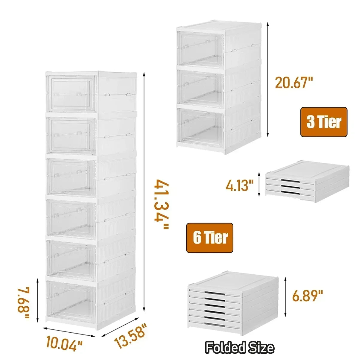 Stackable, Dust-Proof Shoe Box | Space-Saving Transparent Organizer for Shoes