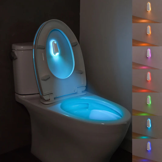 Motion Sensor Toilet Night Light | Multi-Color LED Bathroom Lamp