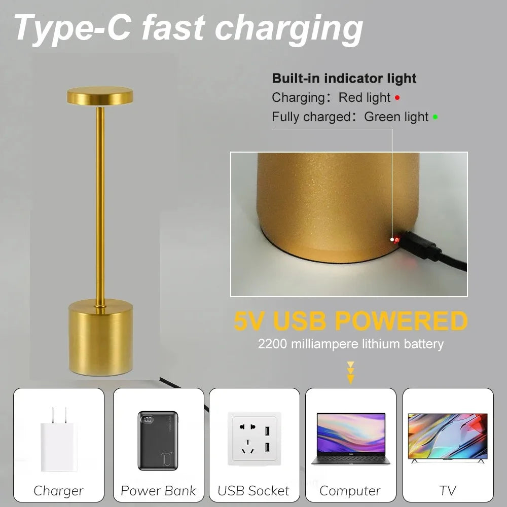 Colorful LED Table Lamp | Multi-Color Mood Light for Bedroom and Living Room