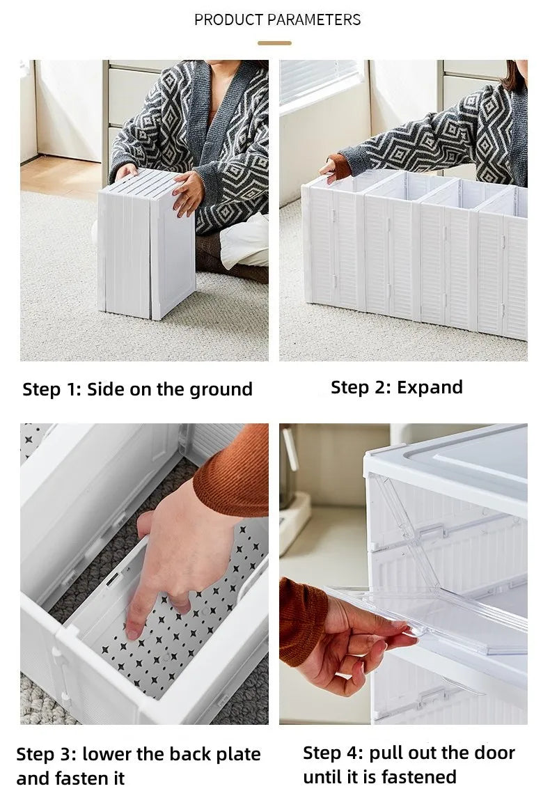Stackable, Dust-Proof Shoe Box | Space-Saving Transparent Organizer for Shoes