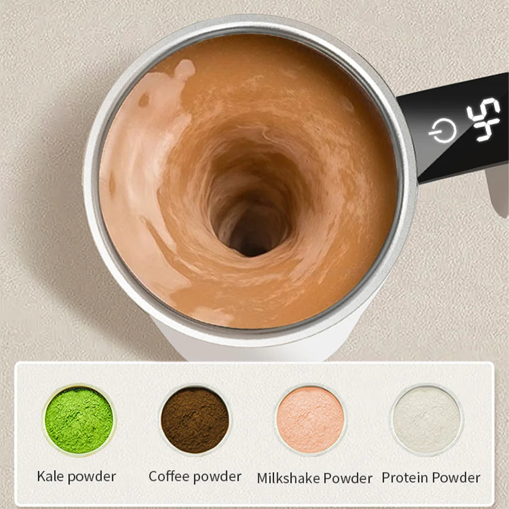 Self-Stirring Magnetic Cup | Automatic Mixing Mug for Hot Drinks