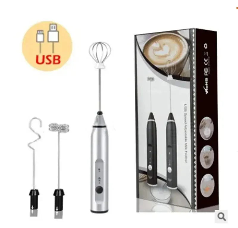 Portable Electric Milk Frother | Handheld Foam Maker for Coffee and Latte