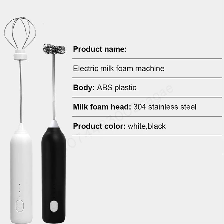 Cordless Electric Hand Mixer | Portable USB Rechargeable Blender for Kitchen