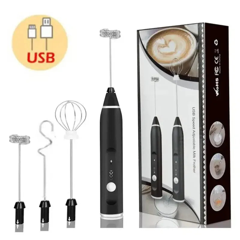 Portable Electric Milk Frother | Handheld Foam Maker for Coffee and Latte