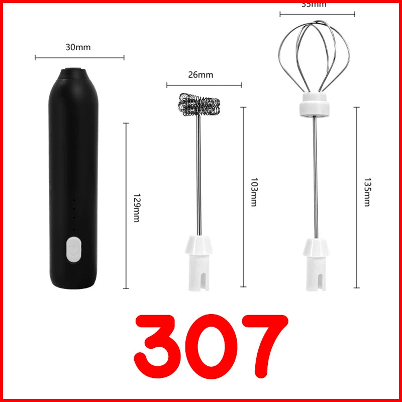 Cordless Electric Hand Mixer | Portable USB Rechargeable Blender for Kitchen