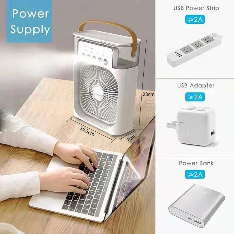 3-in-1 Portable Air Cooler | Humidifier, Air Purifier & Fan