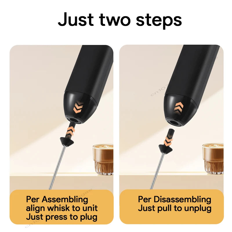 Cordless Electric Hand Mixer | Portable USB Rechargeable Blender for Kitchen