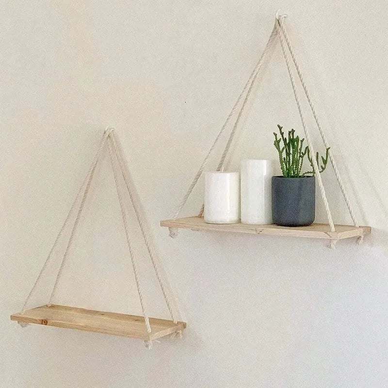 Wooden Swing Wall Hanging Decor | Rustic and Vintage Home Decoration