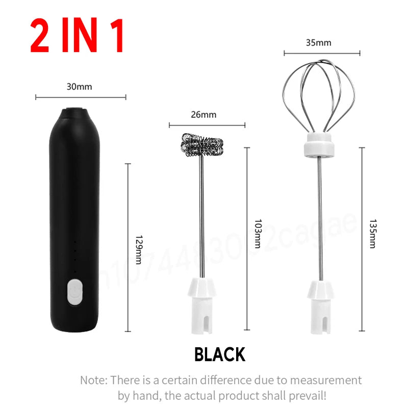 Cordless Electric Hand Mixer | Portable USB Rechargeable Blender for Kitchen