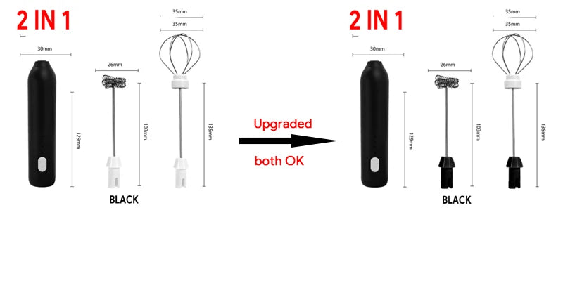 Cordless Electric Hand Mixer | Portable USB Rechargeable Blender for Kitchen
