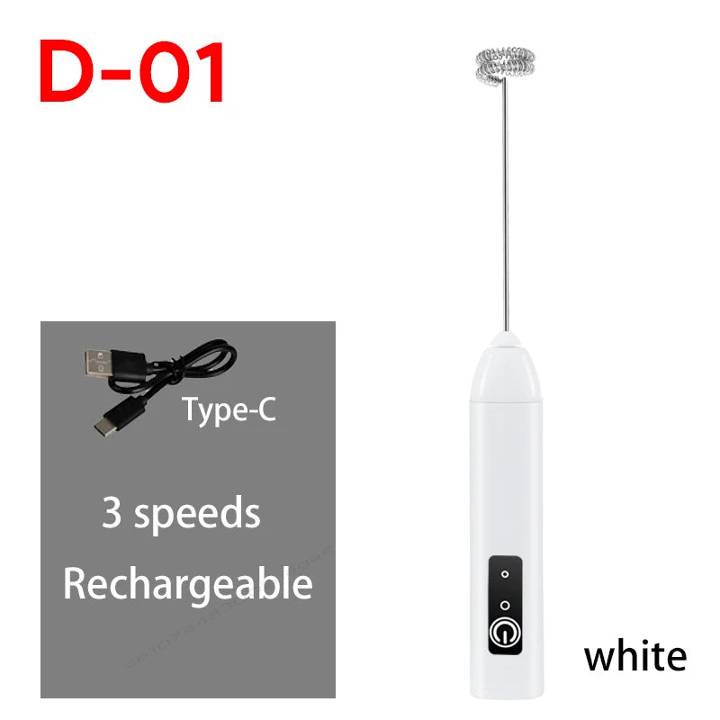 Cordless Electric Hand Mixer | Portable USB Rechargeable Blender for Kitchen