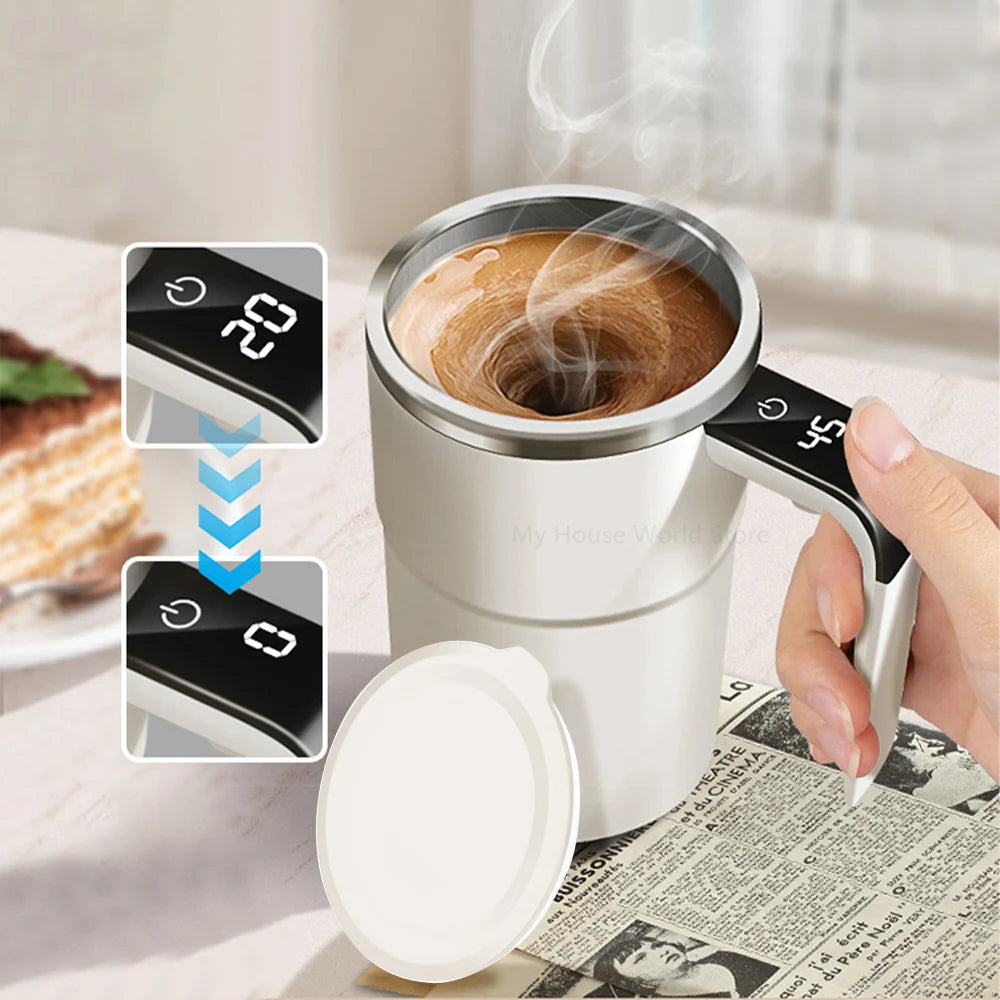 Self-Stirring Magnetic Cup | Automatic Mixing Mug for Hot Drinks